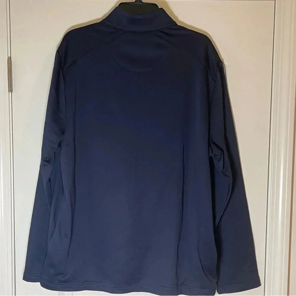 NWT Callaway 1/4 Zip Navy Pullover w/ Media Pocket UPF Peacoat - Size XL NWT - Picture 2 of 7
